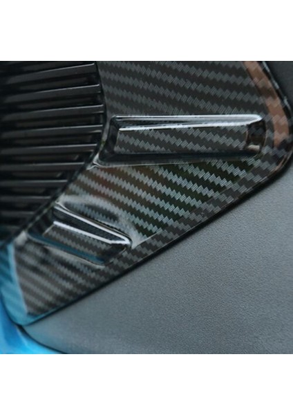 Byd Atto 3 Yuan Plus 2022 Için Karbon Fiber Tahıl Arka Sis Farı Lambası Kapağı Trim (Yurt Dışından)
