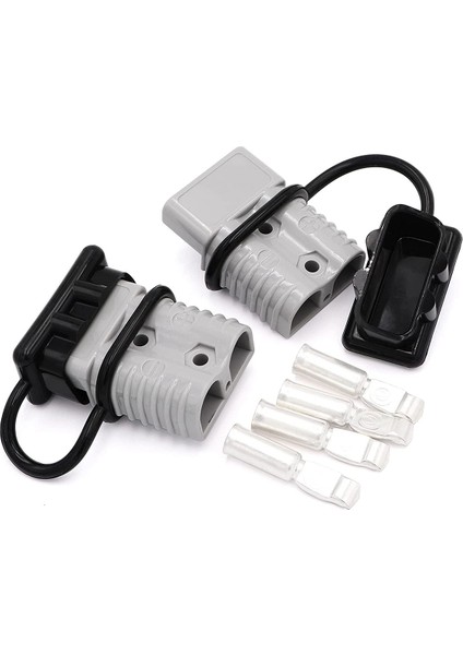 2 Adet 175A 1/0 Awg Akü Güç Bağlantı Kablosu Hızlı Bağlantı Kesme Kiti Anderson Konnektörü Atv Vinç Gri (Yurt Dışından) fırsatları