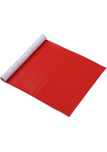 Dıy 30X127 3D Karbon Fiber Çıkartması Vinil Streç Film Rulo Yapışkanlı Araba Etiket Levha Kırmızı (Yurt Dışından) modelleri