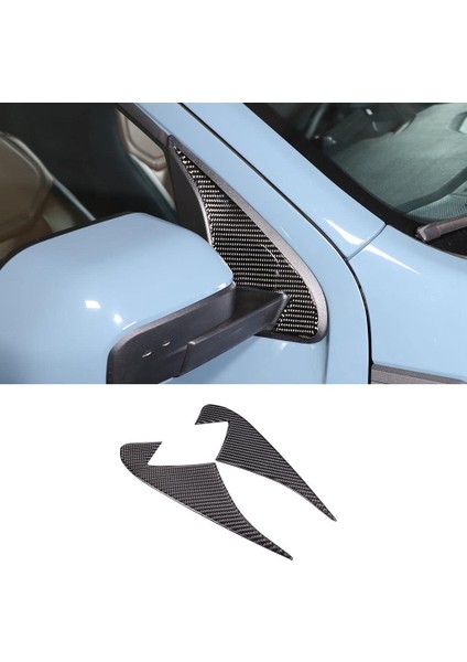 Araba A Pillar Üçgen Kapak Dekoratif Trim Çıkartmalar Ford Maverick 2022 2023 Aksesuarları Için - Yumuşak Karbon Fiber (Yurt Dışından) modelleri