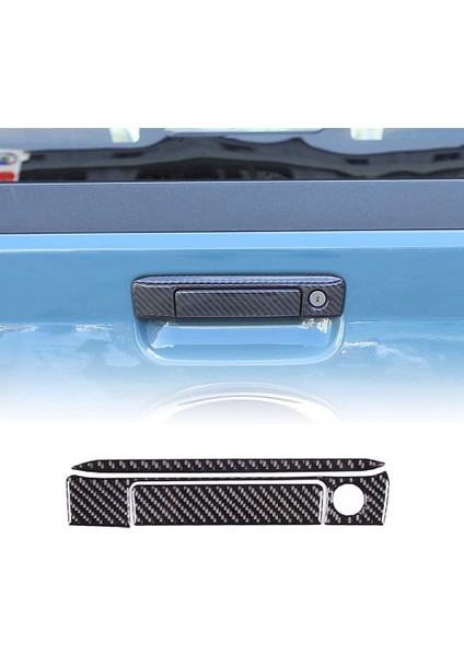 Araba Bagaj Kapağı Kolu Kapak Trim Süslü Çıkartmalar Ford Maverick 2022 2023 Aksesuarları Için - Yumuşak Karbon Fiber (Yurt Dışından)
