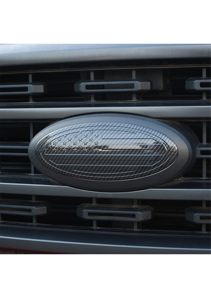 Ford Için Ön Izgara Arka Bagaj Kapağı Amblemi, F150 Mustang Bronco Için 9.5 Inç Abd Bayrağı Amblemi Logosu, Abs Karbon Fiber (Yurt Dışından) indirimleri