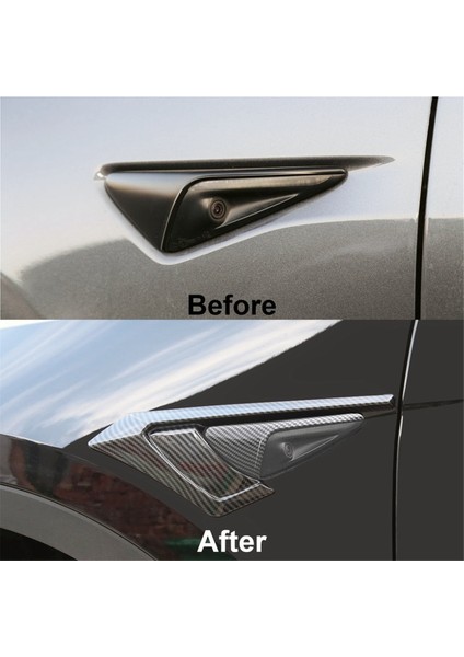 Tesla Model Y 2021-2023 Için Yan Kamera Kapağı, Yan Kamera Göstergesi Koruma Kapağı (Abs Parlak Karbon Fiber Desenli) (Yurt Dışından) indirimleri