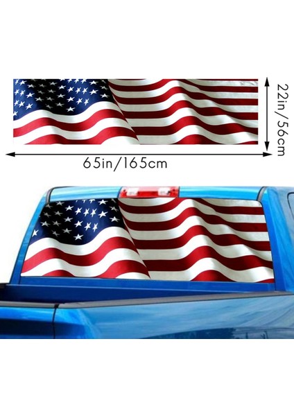 A155 Kamyon Suv Kamyonet 3D Arka Cam Sticker Güneşlik Dekoru Arka Cam Poster 165 x 56CM / 65 x 22 Inç (Yurt Dışından) modelleri