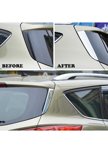 Ford Escape Kuga 2 2013 2014 2015 2016 2017 2018 2019 Krom Arka Cam Spoyleri Kapağı Trim Direk Direkleri Dekorasyon (Yurt Dışından) fırsatları