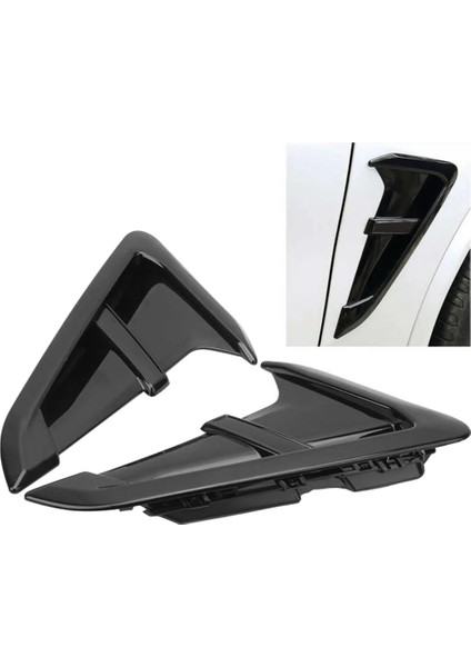2 Adet Araba Yan Çamurluk Hava Delikleri Izgara Trim Bmw Için Fit X3 X4 G01 G02 X3M X4M 2018 2019 2020 2021 (Yurt Dışından)