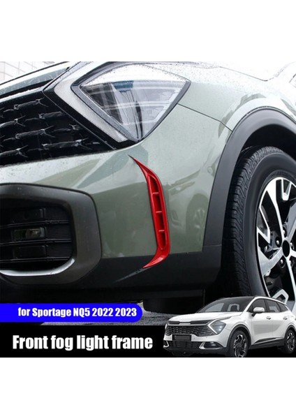 Karbon Fiber Araba Ön Sis Lambası Trim Çerçeve Kapak Etiket Trim Kia Sportage Için Nq5 2021 2022 (Yurt Dışından)