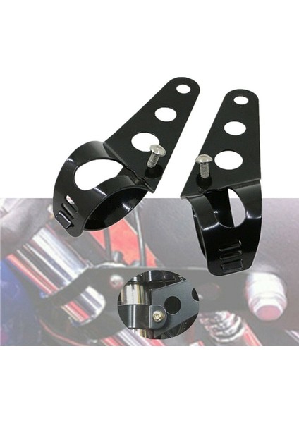 Motosiklet Evrensel Far Montaj Braketi Honda Kawasaki Bobber Racer KZ1000 KZ550 35MM-43MM Çatal Borusu (Yurt Dışından) fiyatları