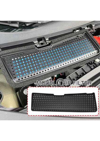 Hava Filtresi Aksesuarları Hava Akış Havalandırma Kapağı Hava Girişi Izgarası Anti-Blokaj Koruyucu Tesla Model 3 2021 Dahili (Yurt Dışından) modelleri