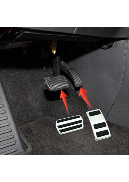 Ford Mustang Mach-E 2021+ Için Paslanmaz Çelik Pedallar Hızlandırıcı Fren Ayak Pedalı Koruyucu Örtü Kaymaz Araba Yedek A (Yurt Dışından) modelleri