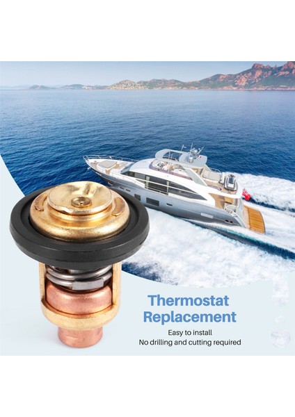 Tekne Parçaları ve Aksesuarları 1 Adet 6E5-12411-00 6E5-12411-02 6E5-12411-10 Tekne Motoru Termostatı Suzuki Için Yamaha Dıştan Takma Motor Motor Parçası (Yurt Dışından)
