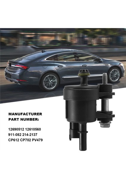 12690512 Evap Buhar Bidonu Boşaltma Valfi, 2009 - 2017 Chevy Traverse Camaro Equinox Impala Caprice Gmc Acadia (Yurt Dışından)
