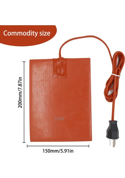 Araba Motor Yağı Karteri Karter Tankı Isıtıcı Pedi 300W Silikon Isıtma Pedi Motor Yağı Tankı Su Geçirmez Ab Fişi ile (Yurt Dışından) modelleri