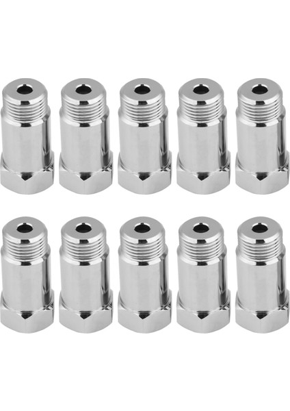 10 Adet O2 Sensörü Spacer Adaptörü Genişletici Uzatma Düz 45MM M18X1.5 Uzatma Spacer Genişletici Araba Parçaları (Yurt Dışından)