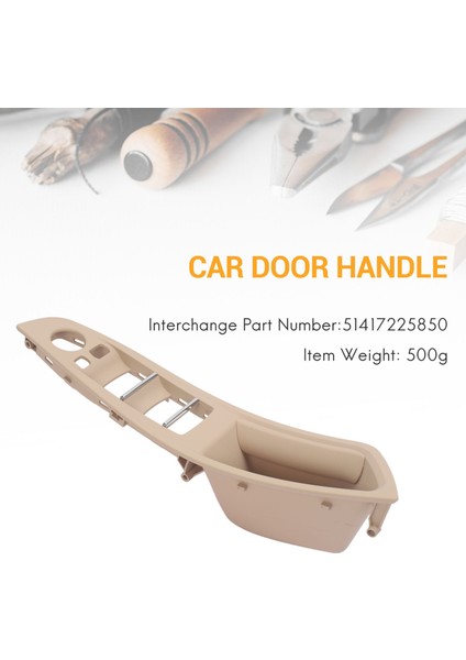 Soldan Direksiyonlu Bmw 5 Serisi F10 F11 520 525 Araba Iç Kapı Kolu Iç Kapı Paneli Çekme Ayar Kapağı (Krem-Beyaz) (Yurt Dışından) modelleri