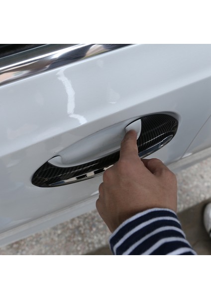 Toyota gr Supra Için A90 2018-2021 Araba Kapı Kulp Kılıfı Trim Koruyucu Kabuk Aksesuarları Anahtar Deliği, Karbon Fiber (Yurt Dışından) fırsatları