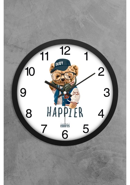 30 cm Gerçek Cam Sessiz Mekanizma Dekoratif Duvar Saati