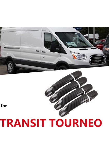 Ford Transit 2017 Için Araba Karbon Fiber Kapı Kolları Kapak Koruması (Yurt Dışından) fiyatları
