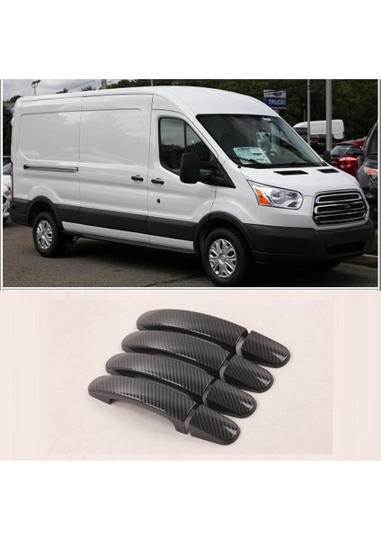 Ford Transit 2017 Için Araba Karbon Fiber Kapı Kolları Kapak Koruması (Yurt Dışından) fırsatları