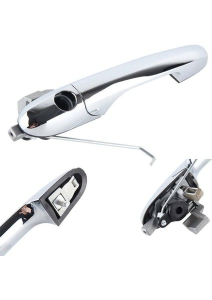 Yolcu Sol ve Sürücü Sağ Yan Dış Kapı Kolu Fiat 500 2007-2020 Için Krom ile 735592026 735592012 (Yurt Dışından) fiyatları