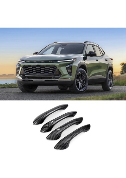 Araba Dış Kapı Kolu Kapak Trim Için Chevrolet Trax Arayıcı 2023 2024 Aksesuarları (Abs Karbon Fiber) (Yurt Dışından)