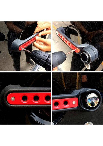 Adet Alüminyum Kapı Kolu Yan Kapı Kulp Kılıfı Dekorasyon Trim Için Wrangler Jk 2-Door/4-Door 2007-2018 (Yurt Dışından)