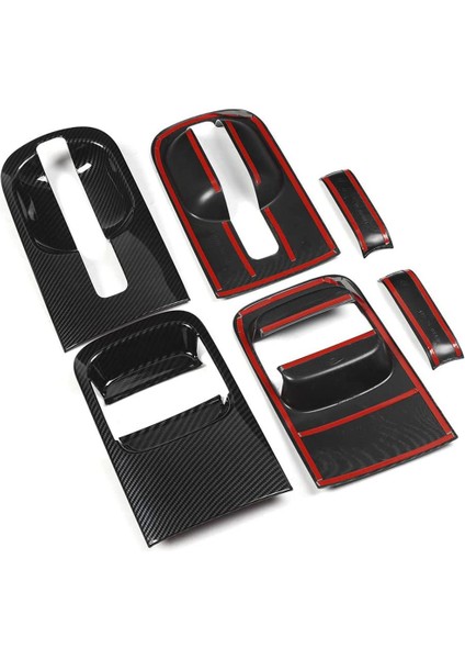 6 Adet/takım Araba Abs Karbon Fiber Kapı Kolu Kase Kapağı Hyundai Grand Starex Için H1 I800 2018-2020 Araba Aksesuarları (Yurt Dışından) indirimleri