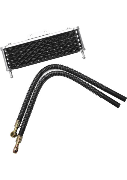 Motosiklet Yağ Soğutucusu 4 Sıralı Örgü Büyük Boy 10MM Boru ile 50CC-160CC Modifiye Yağ Soğutmalı Motorlar Pit Dirt Bike (Yurt Dışından)