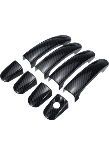 8 Adet Araba Karbon Fiber Kapı Kolu Dış Kapılar Kulp Kılıfı Kapakları Ford Focus Escape Kuga-Ranger 2013-2018 (Yurt Dışından)