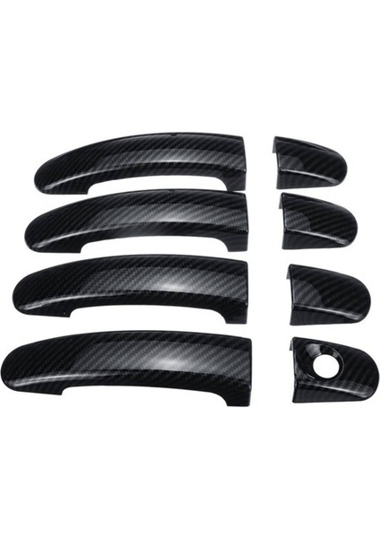8 Adet Araba Karbon Fiber Kapı Kolu Dış Kapılar Kulp Kılıfı Kapakları Ford Focus Escape Kuga-Ranger 2013-2018 (Yurt Dışından)