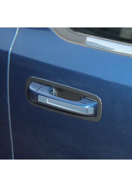 Araba Kapı Tutma Kolu Kase Dekorasyon Kapak Trim Çıkartmalar Dodge Ram 2018-2022 Dış Aksesuarlar, Abs Karbon Fiber (Yurt Dışından)