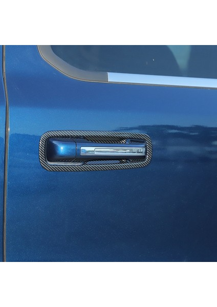 Araba Kapı Tutma Kolu Kase Dekorasyon Kapak Trim Çıkartmalar Dodge Ram 2018-2022 Dış Aksesuarlar, Abs Karbon Fiber (Yurt Dışından)