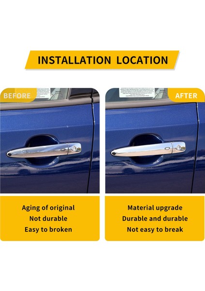 Sol Ön Kapı Kolu Akıllı Anahtarsız Giriş Nissan Leaf Maxima Sentra 2009-2018 80645-1AA0A Dış Kol Krom (Yurt Dışından) fiyatları