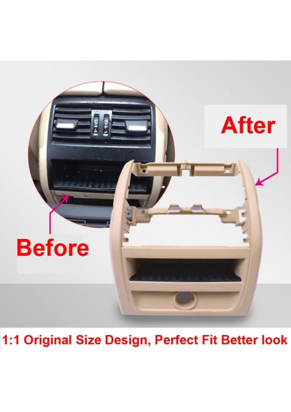 Araba Arka Hava Çıkış Çerçevesi Ac Havalandırma Izgarası-Bmw 5 Serisi F10 F18 2011-2017 Siyah (Yurt Dışından) fiyatları
