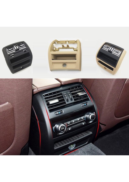 Araba Arka Hava Çıkış Çerçevesi Ac Havalandırma Izgarası-Bmw 5 Serisi F10 F18 2011-2017 Siyah (Yurt Dışından) modelleri