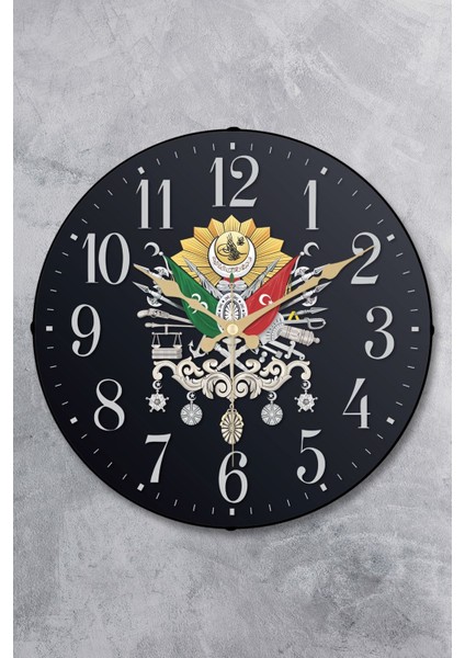 36 cm Gerçek Bombe Cam Akar Saniye Sessiz Mekanizma Dekoratif Duvar Saati