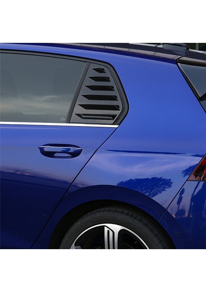 Parlak Siyah Arka Yan Havalandırma Çeyrek Pencere Panjur Kepenk Kapağı Döşeme Volkswagen Golf Mk8 2020 2021 2023 (Yurt Dışından)