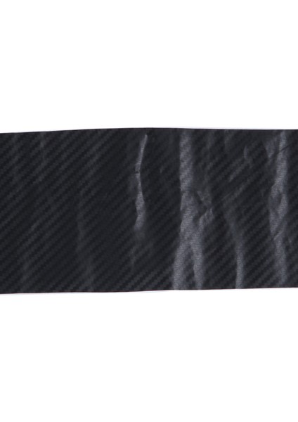 Araba Araç Dıy 3D Karbon Fiber Vinil Wrap Rulo Şerit Etiket Çıkartması 70X10 cm Siyah (Yurt Dışından)