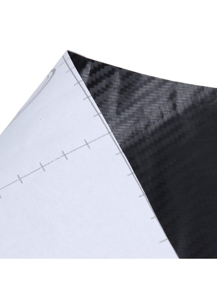 Araba Araç Dıy 3D Karbon Fiber Vinil Wrap Rulo Şerit Etiket Çıkartması 70X10 cm Siyah (Yurt Dışından)