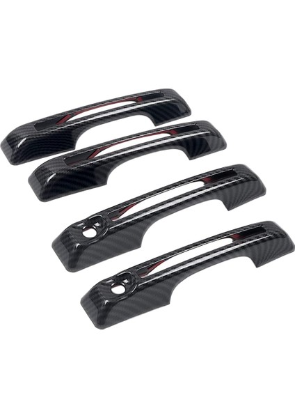 Araba Yan Kapı Kolları Kapağı Dekoratif Döşeme Ford Maverick 2022+ Aksesuarları, Abs Karbon Fiber (Yurt Dışından)