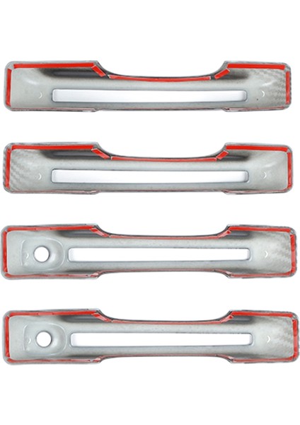 Araba Yan Kapı Kolları Kapağı Dekoratif Döşeme Ford Maverick 2022+ Aksesuarları, Abs Karbon Fiber (Yurt Dışından) modelleri