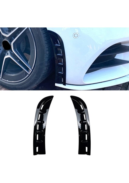 Araba Ön Tekerlek Abs Hava Menfezi Kaput Çamurluğu Mercedes-Benz Cls-Class C257 CLS260 300 2018-2021 Parlak Siyah (Yurt Dışından)