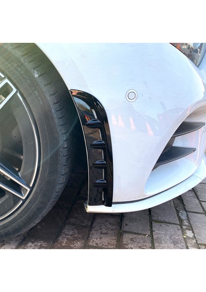Araba Ön Tekerlek Abs Hava Menfezi Kaput Çamurluğu Mercedes-Benz Cls-Class C257 CLS260 300 2018-2021 Parlak Siyah (Yurt Dışından)