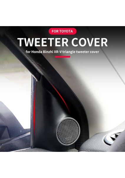 Araba Tweeter Üçgen Baş Tweeter Hoparlör Kabuğu Tweeter Üçgen Tiz Korna Kapağı Honda Vezel Xr-V Için (Yurt Dışından)