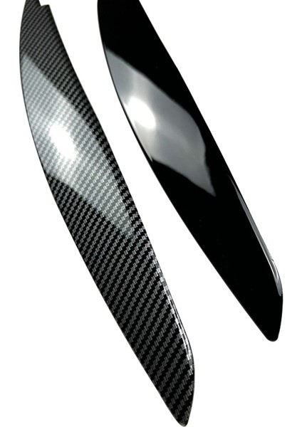 Araba Karbon Fiber Desen Far Lambası Kaşları Kapak Trim Için Bmw 1 Serisi E81 E82 E87 E88 2008-2013 Araba Göz Kapakları Kapakları (Yurt Dışından) fiyatları