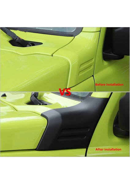 Motor Kapağı Açı Kaput Çıkartması Kapak Trim Aksesuarları Suzuki Jimny 2019 2020 2021 2022, Siyah (Yurt Dışından)