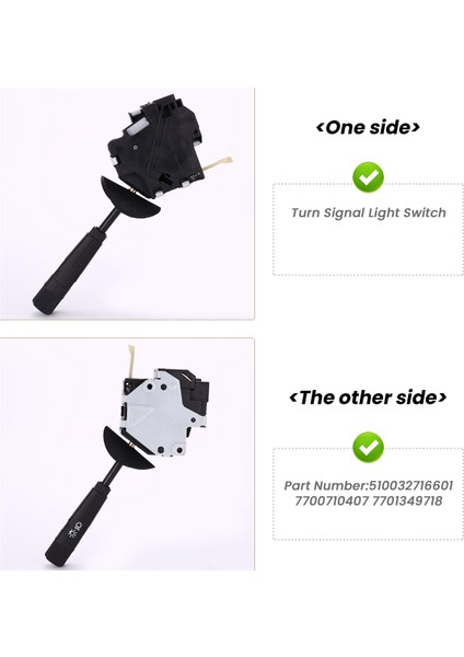 Renault Comut R5 R4 510032716601 7700710407 7701349718 Için Araba Dönüş Sinyal Lambası Anahtarı (Yurt Dışından)