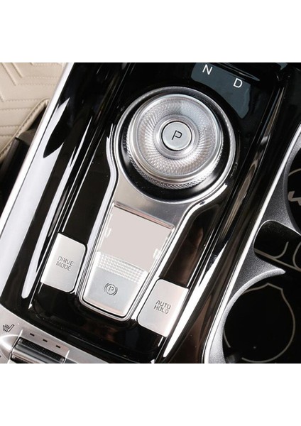 4 Adet Araba Merkezi Kontrol Vites Düğmesi Sticker Kapak Trim Panel Çerçevesi Kıa Carnival 4 Ka4 2020 2021 2022 Gümüş (Yurt Dışından)
