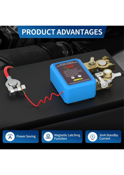 240A Anahtarı 12V Uzaktan Akü Bağlantı Kesme Anahtarı LED Voltaj Göstergesi Otomatik Güç Kapatma Anahtarı Otomatik (Yurt Dışından) indirimleri