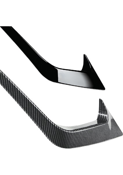 Araba Ön Tampon Ayırıcı Spoiler Dekoratif Kaplamalar Sis Farı Canard Ford Fiesta St Mk6 2012-2017 Parlak Siyah (Yurt Dışından)